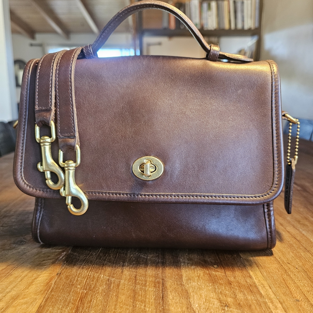 Brown Coach Court Bag